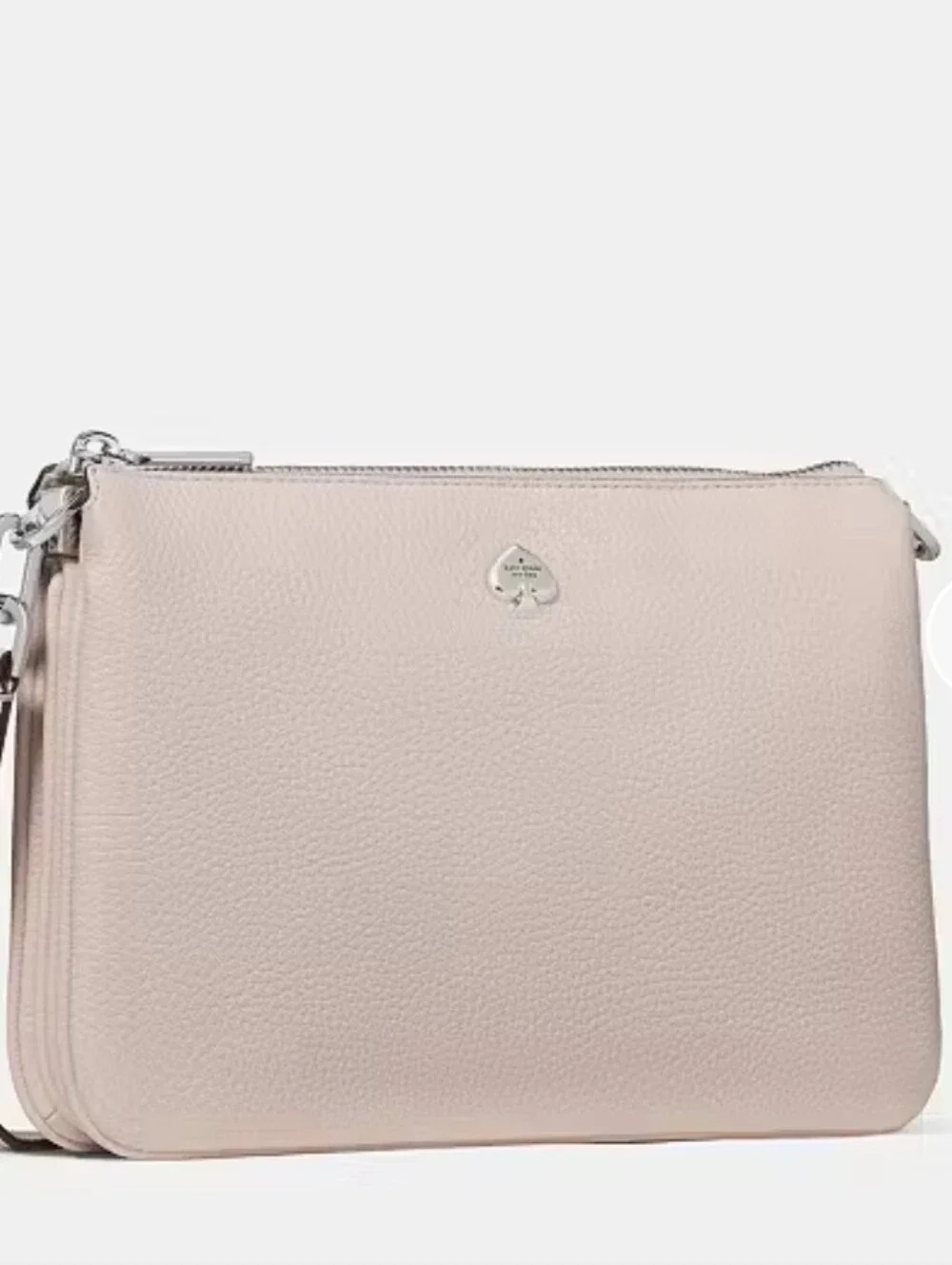kate spade Blush Leather Triple Compartment Crossbody Bag